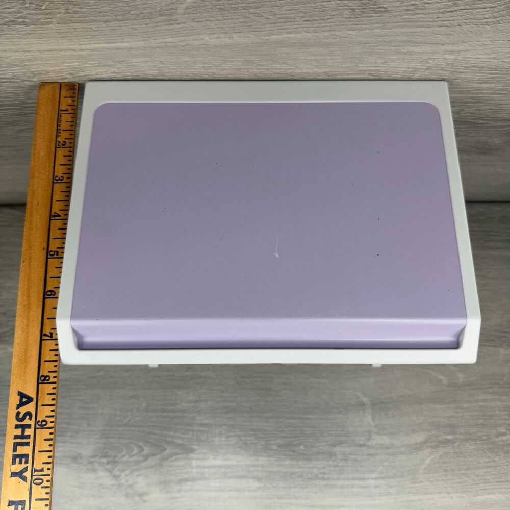 American Girl Computer Desk in Gray & Purple