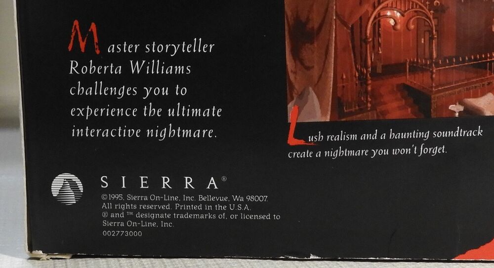 Phantasmagoria PC Game - 7 Disc Set by Sierra