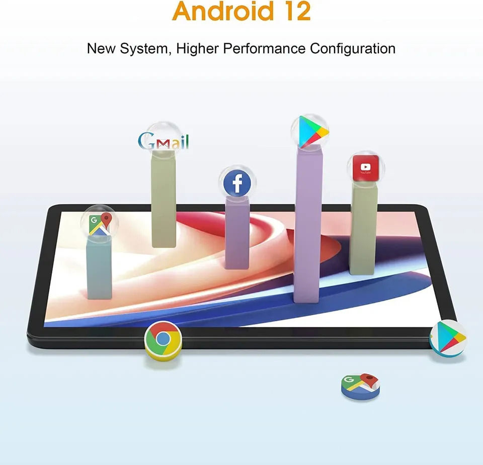SGIN 10.1 Inch Android 12 Tablet with 4GB RAM and 64GB Storage