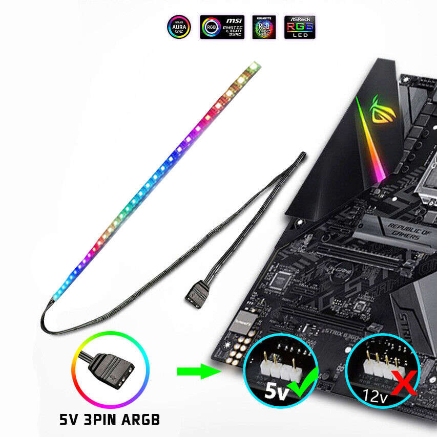 Magnetic ARGB Flexible LED Light Strip for Custom PC Builds