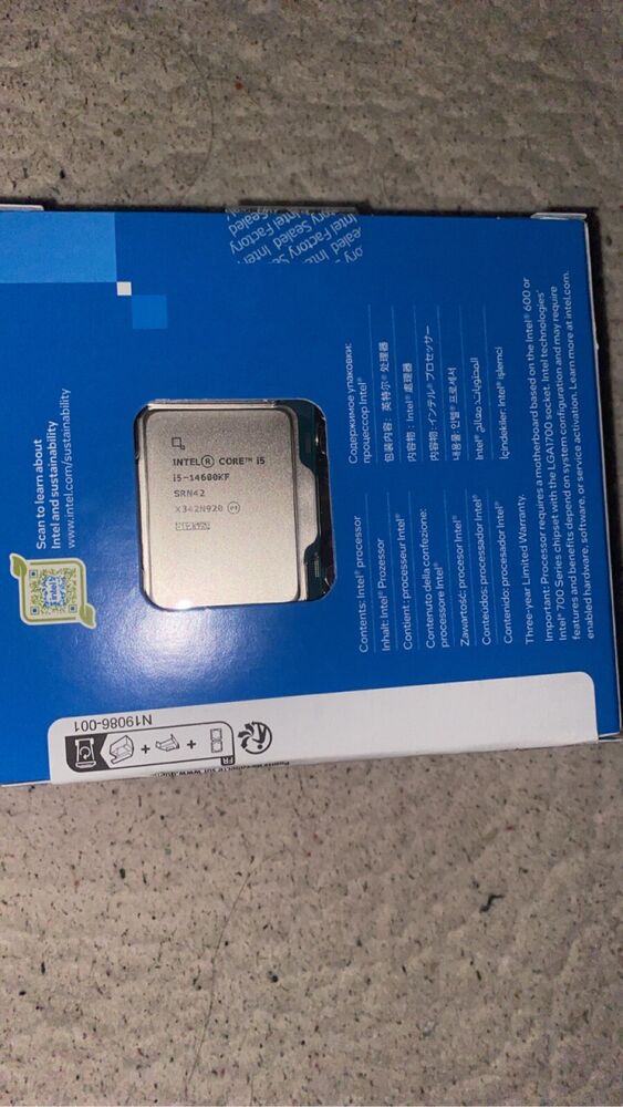 Intel Core i5-14600KF 3.5GHz 14-Cores LGA 1700 CPU Processor
