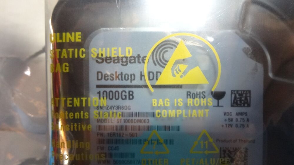 Seagate 1TB SATA 3.5" HDD - High-Capacity Storage Solution