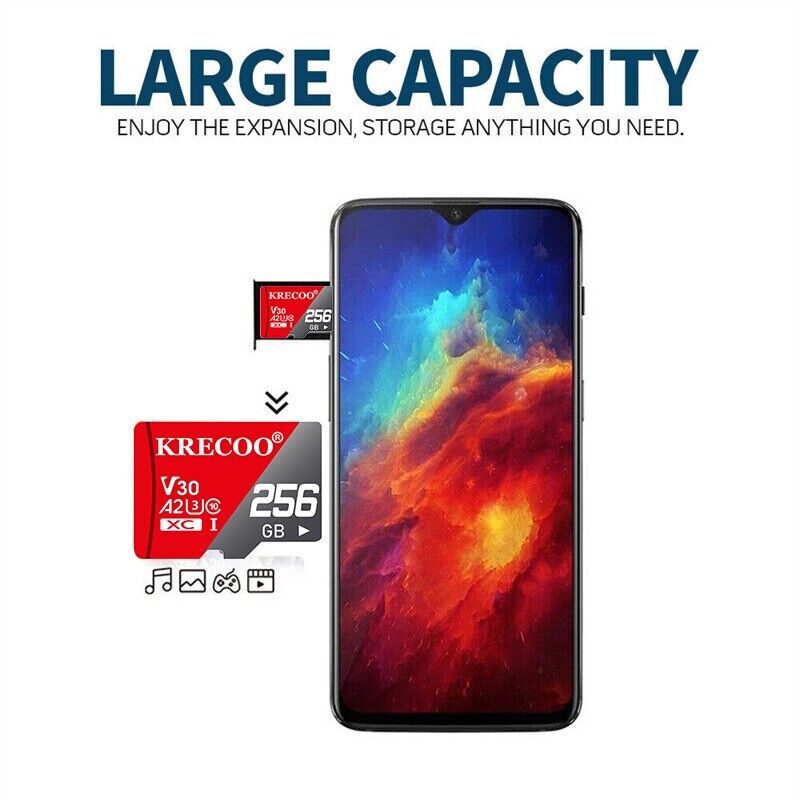High-Capacity Micro SD Cards with Adapter - 32GB to 1024GB