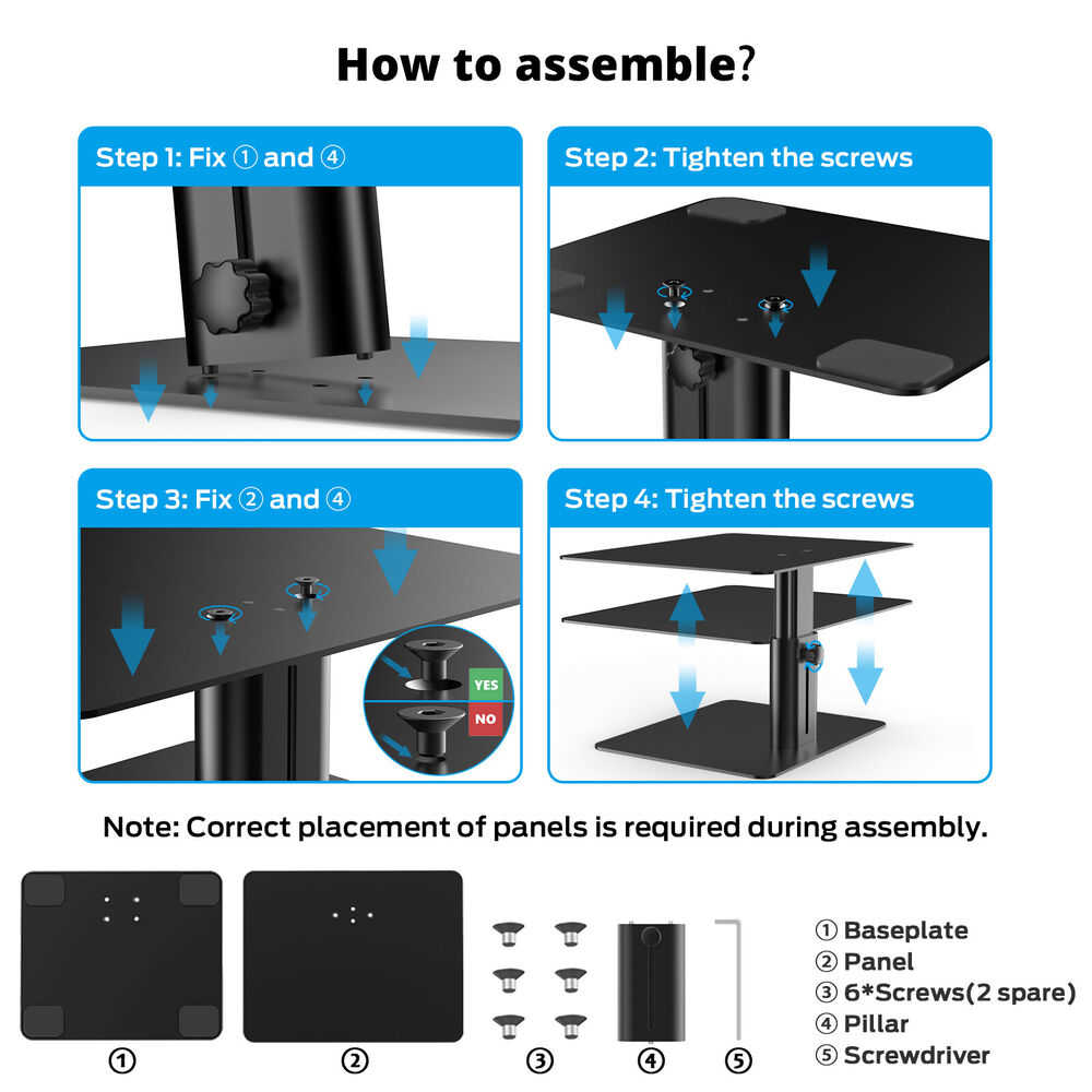 Heavy-Duty Adjustable Metal Monitor Stand for TV, PC, and Laptop