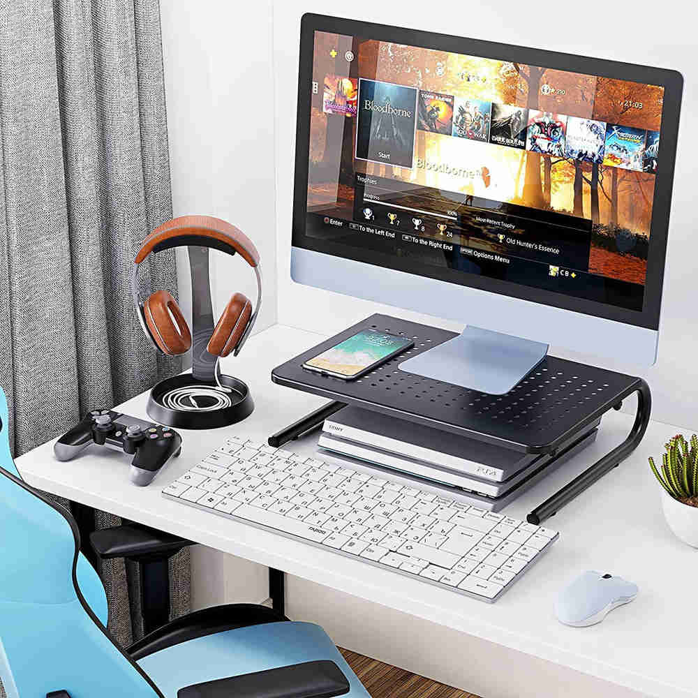 Elevate Your Workspace with the Vented Monitor Stand Riser