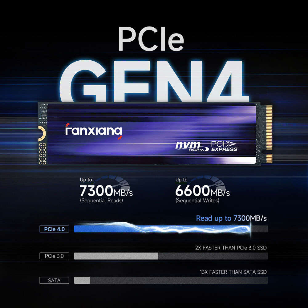 Fanxiang M.2 NVMe 2TB SSD with PS5 Heat Sink for Gaming | PCIe 4.0