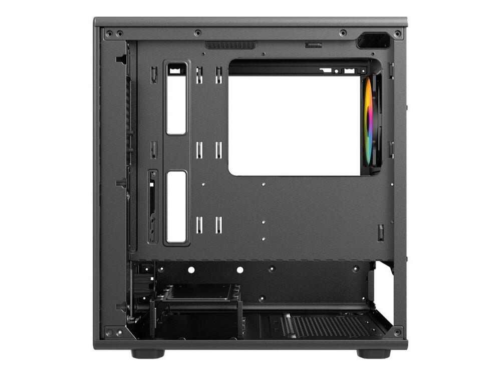 DIYPC ARGB-R1-BK Black USB3.0 /Type C Micro ATX Gaming Computer Case with Tempered Glass