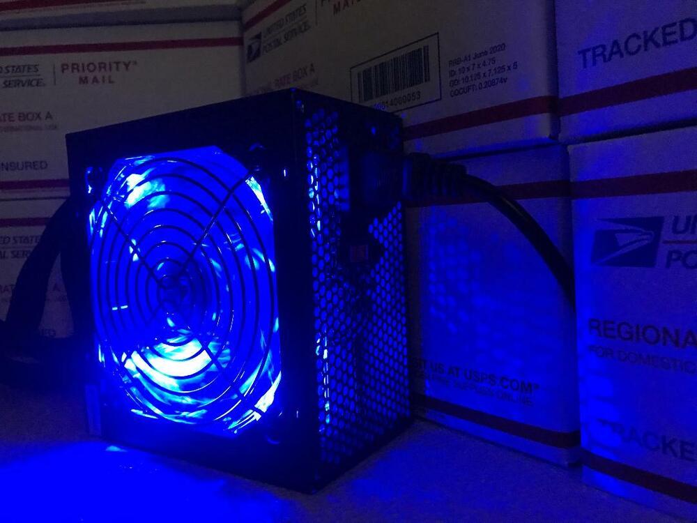 1000W Blue LED Fan Silent ATX Power Supply PSU SATA