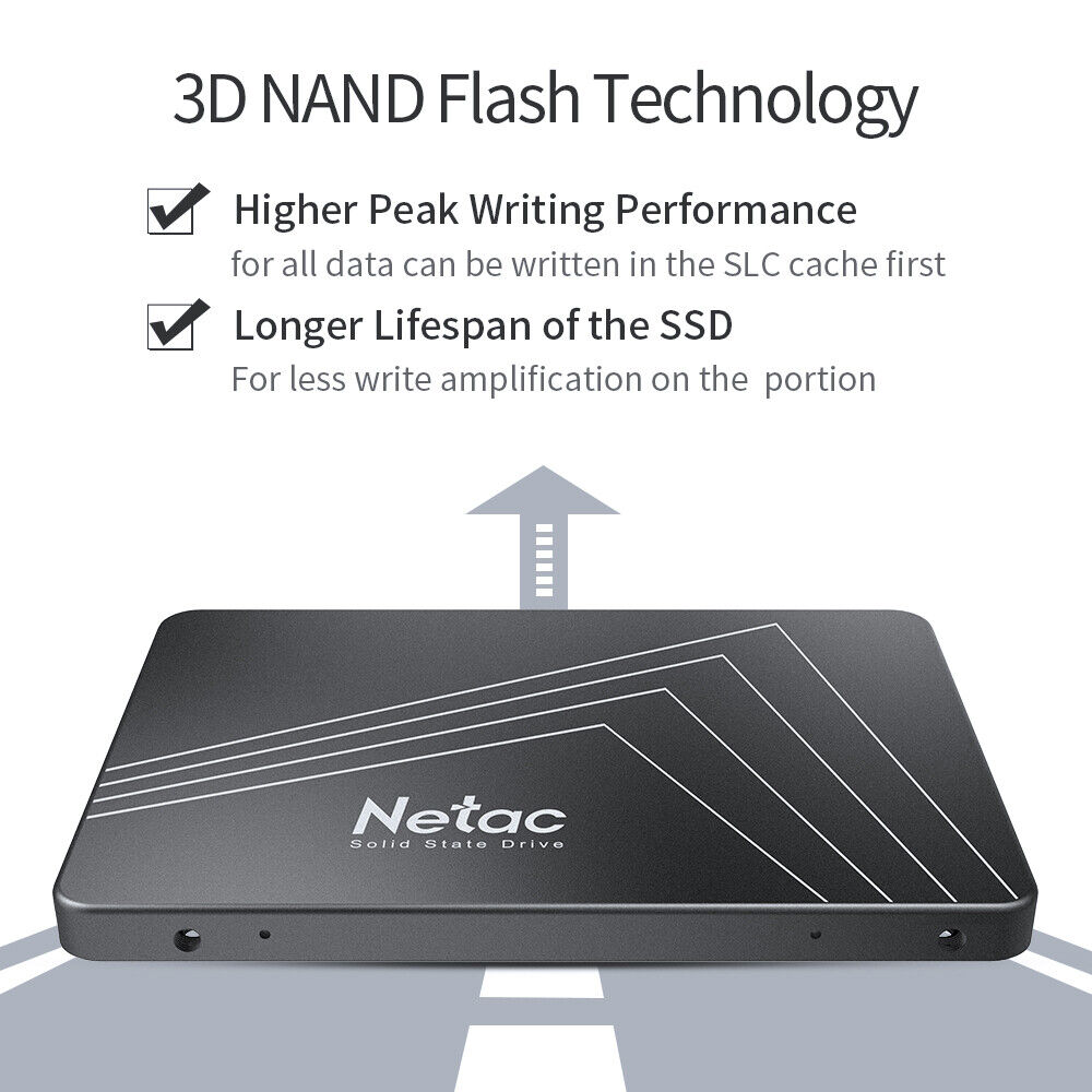 Netac 120GB SSD 2.5 SATA III 6 Gb/s High-Speed Internal Solid State Drive