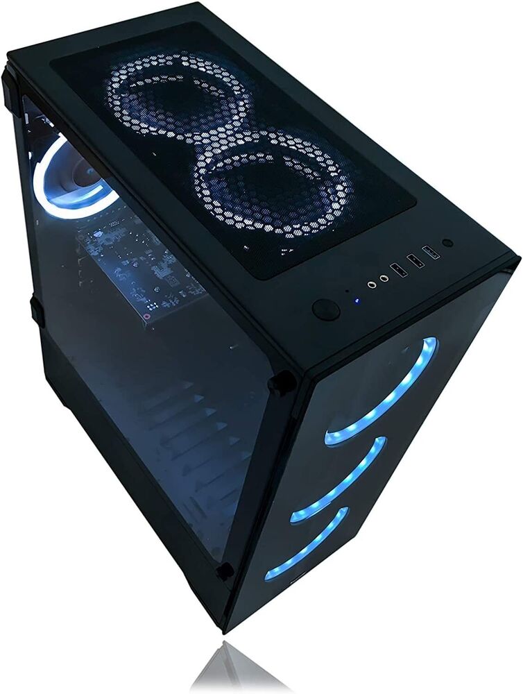 High-Performance Gaming PC with Intel i7 8700, 32GB RAM, SSD + 2TB HD