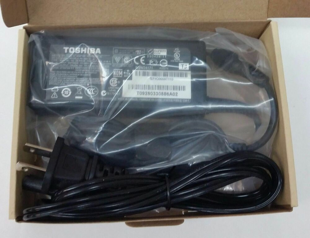 Toshiba 65W Laptop AC Adapter Charger with 19V 3.42A Power Cord