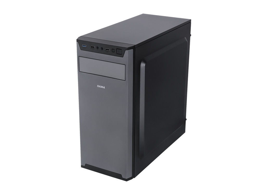 Sama Jazovo Black ATX Mid Tower Gaming PC Case with 3 x120mm Fans and USB 3.0