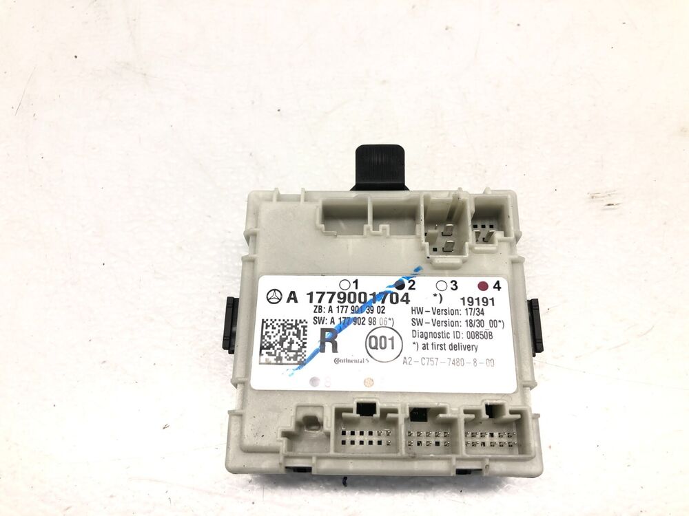 2019-2022 Mercedes A220 V177 Left Driver Rear Door Control Module OEM