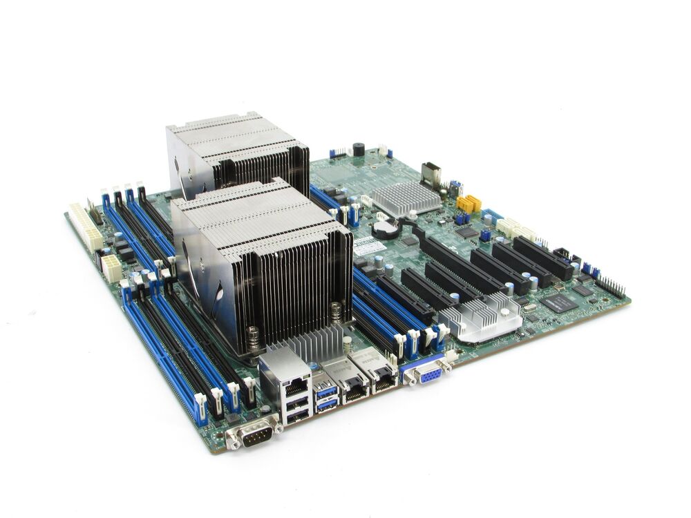 Supermicro X10DRH-iT ATX Motherboard with 2 Heatsinks