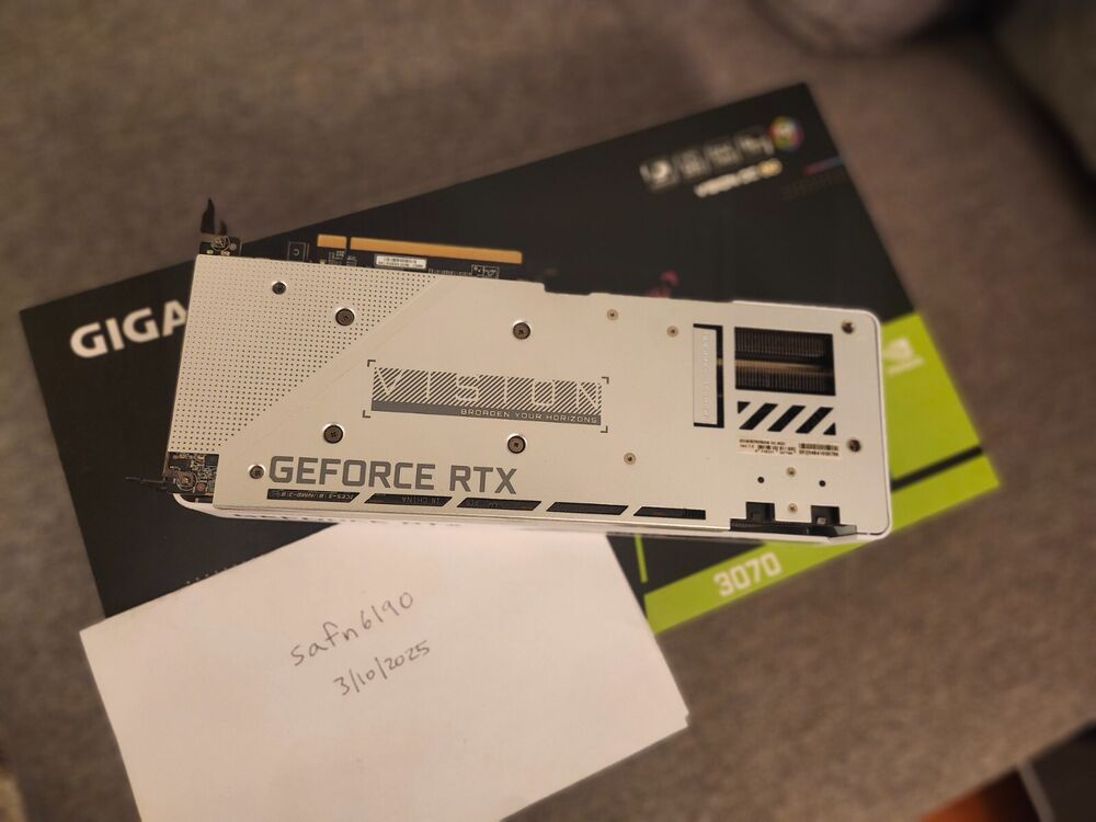 GIGABYTE GeForce RTX 3070 VISION OC 8GB GDDR6 White Graphics Card