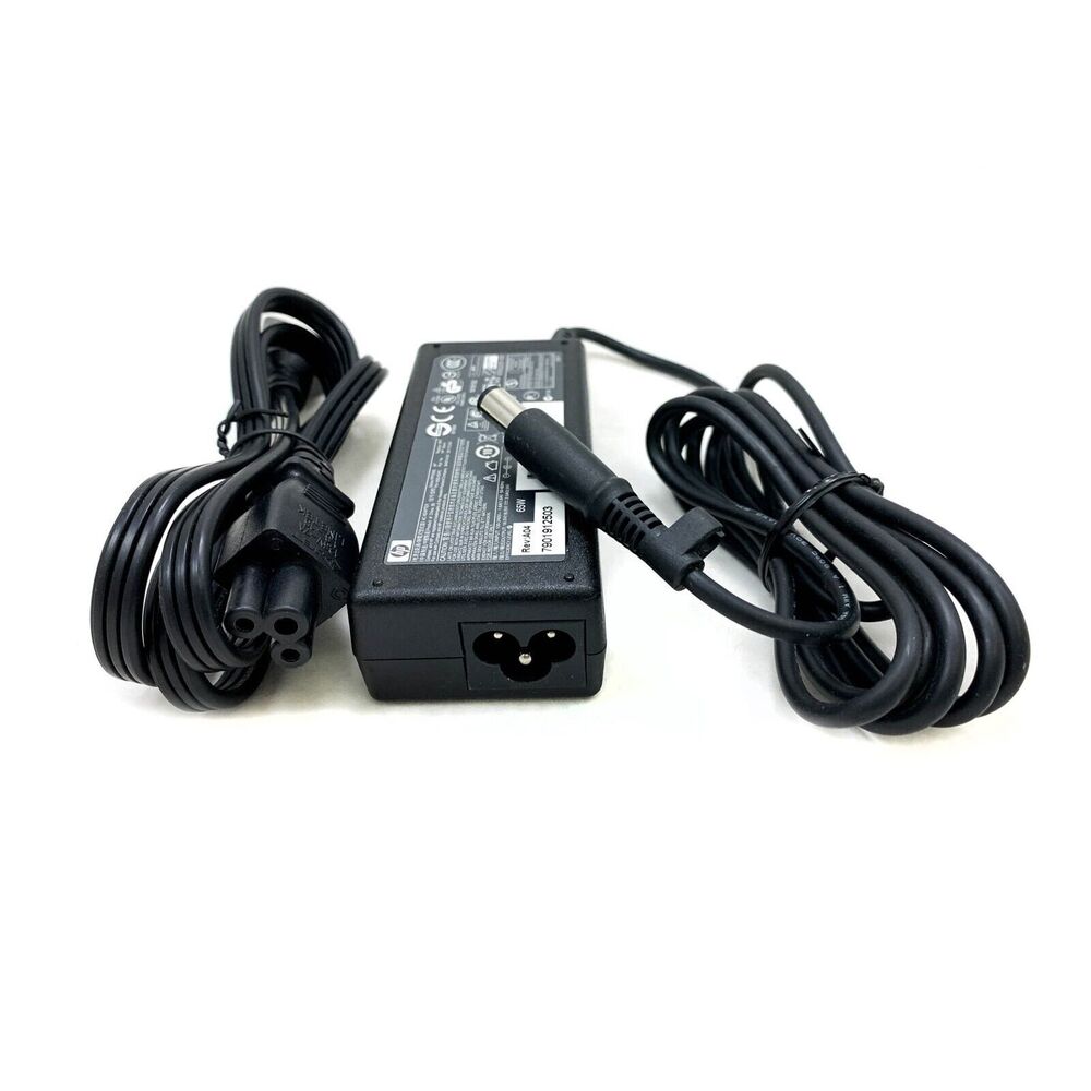 Genuine HP 65W Laptop Charger with Big Barrel Connector