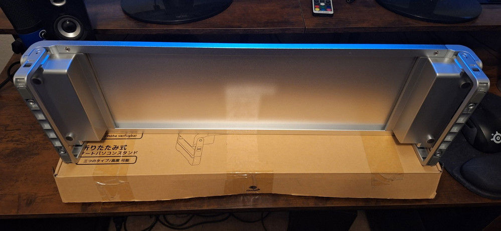 Silver Laptop Desktop Monitor Stand, 73mm Height