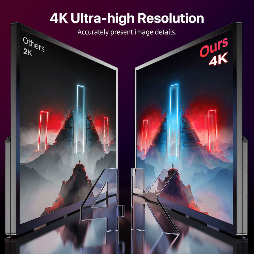4K Portable Gaming Monitor - UPERFECT 18.4" 3840x2160 Display with HDMI & USB-C