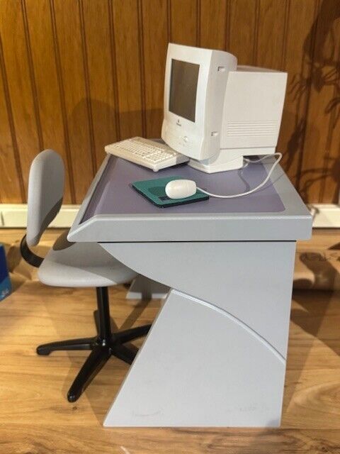 Vintage 1996 American Girl Doll Macintosh Computer Desk & Chair Set