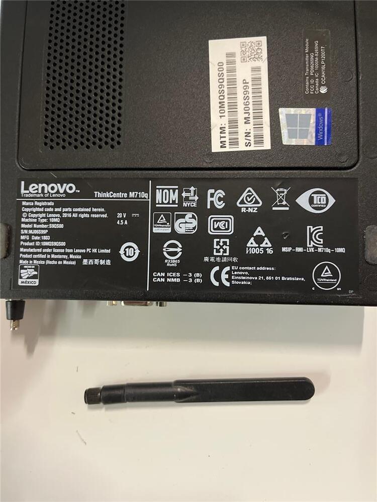 Lenovo M710q Mini PC with i3 7100T, 8GB RAM, 500GB HDD