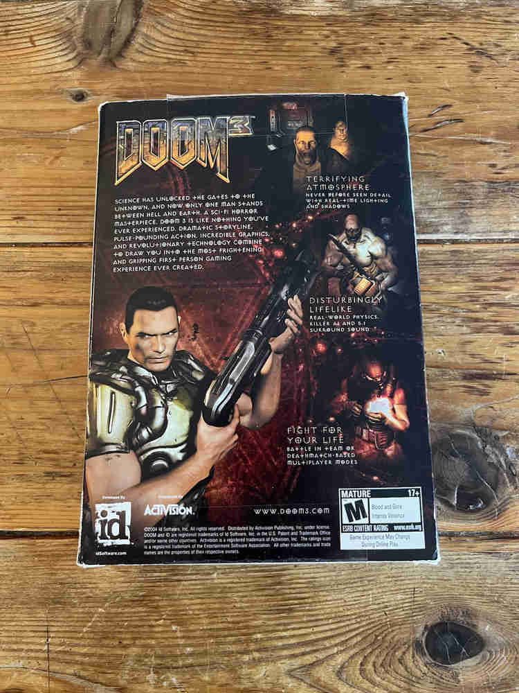 Doom 3 - Big Box PC Game Complete Three Disc Set - 2004 Edition