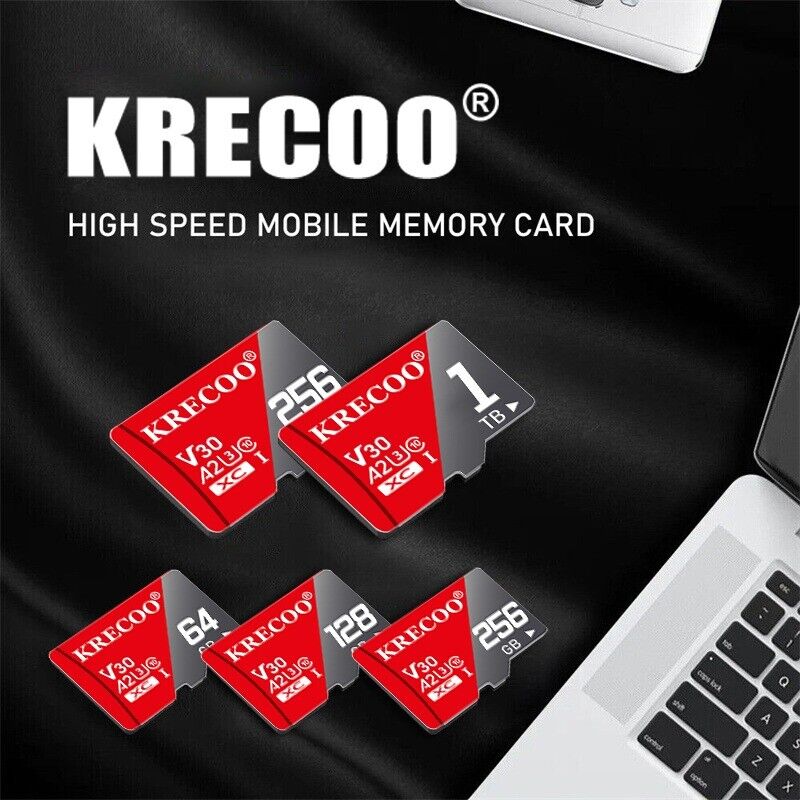 High-Capacity Micro SD Cards with Adapter - 32GB to 1024GB