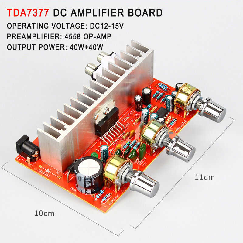 High Power 40W+40W Car Stereo Amplifier Board DX-7377