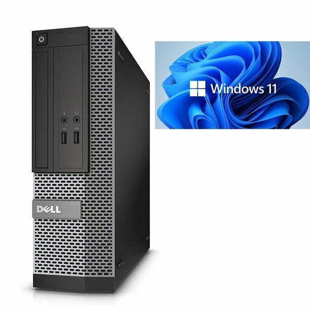 Dell Windows 11 Pro Desktop Computer with 22" Monitor