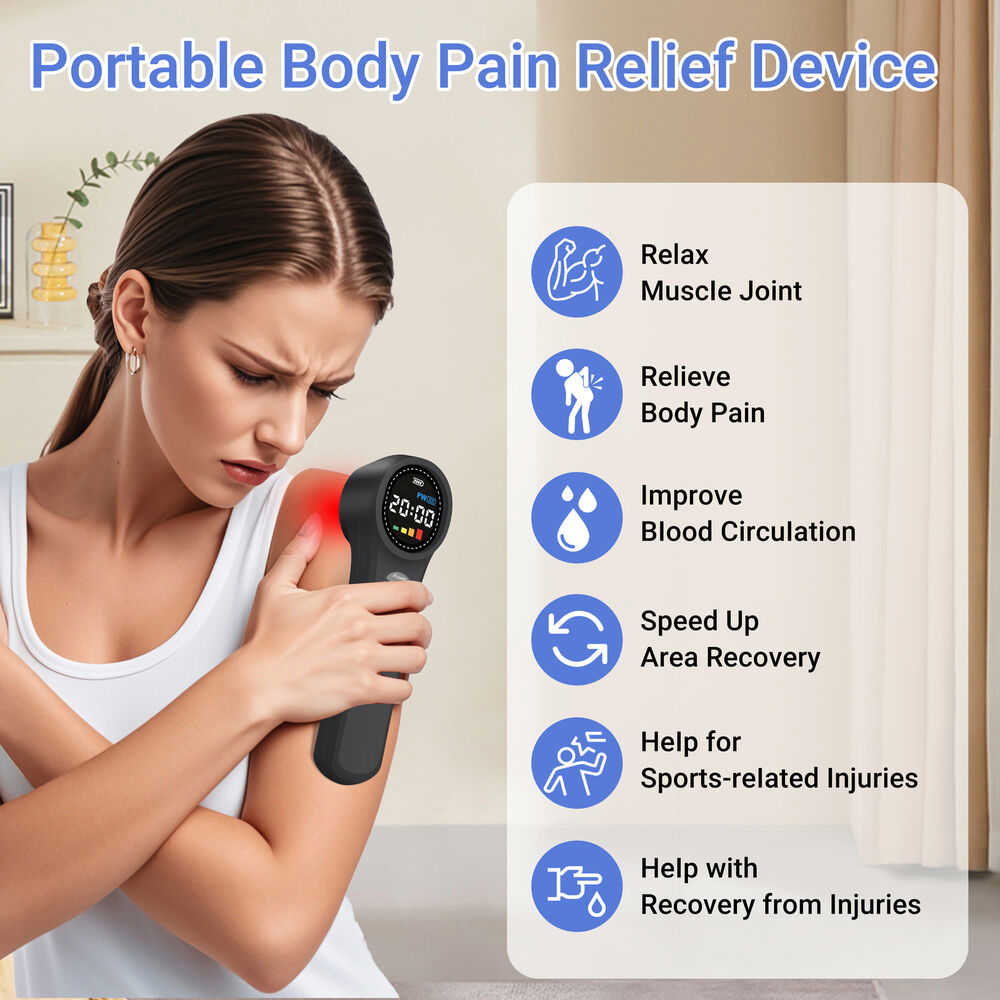 ZJZKTOP 1760mW Class IV Laser Therapy Device for Pain Relief