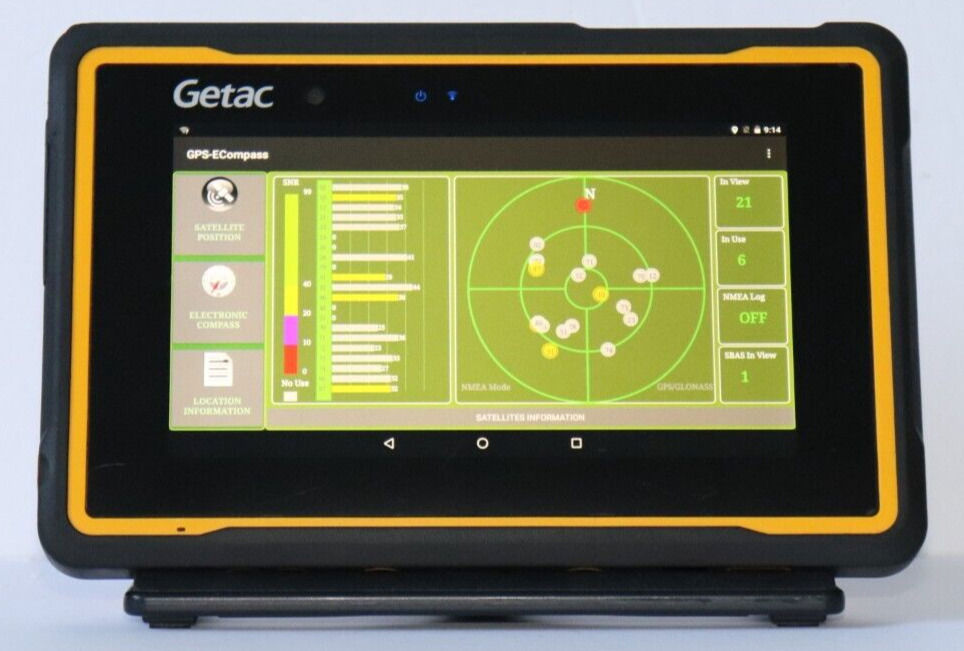 GETAC ZX70 Rugged-IP67 Tablet with Quad-Core HD Graphics, 7-Inch Touchscreen, GPS, Android