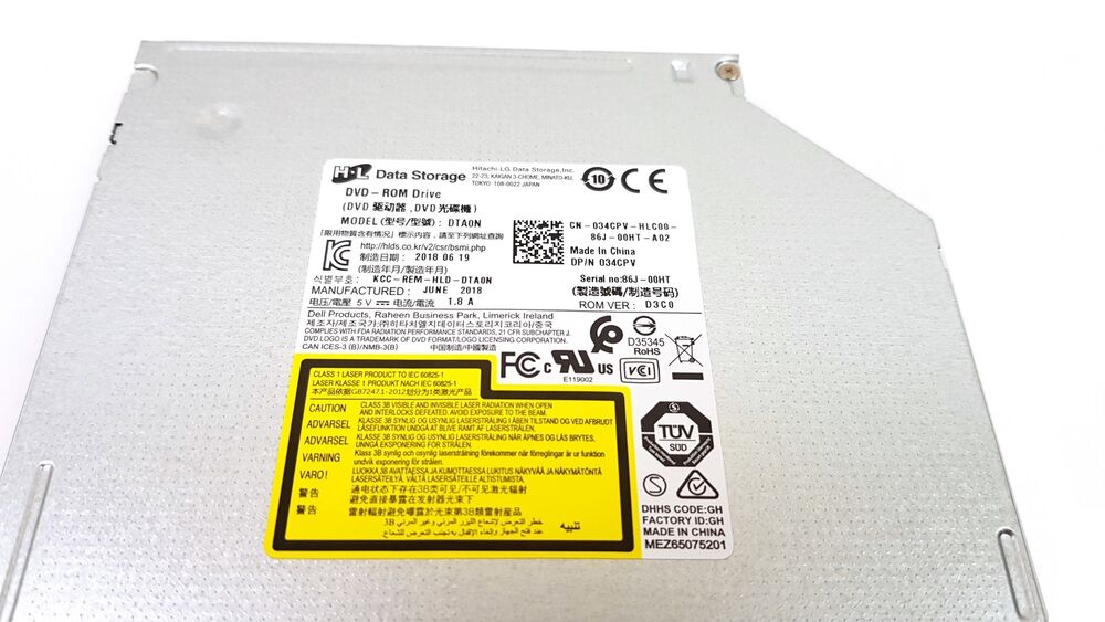 Hitachi-LG 12.7mm DVD-ROM Laptop Optical Drive DTA0N, New