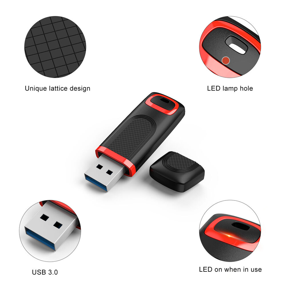 High-Speed USB 3.0 Flash Drives - 32GB, 64GB, 128GB Memory Sticks