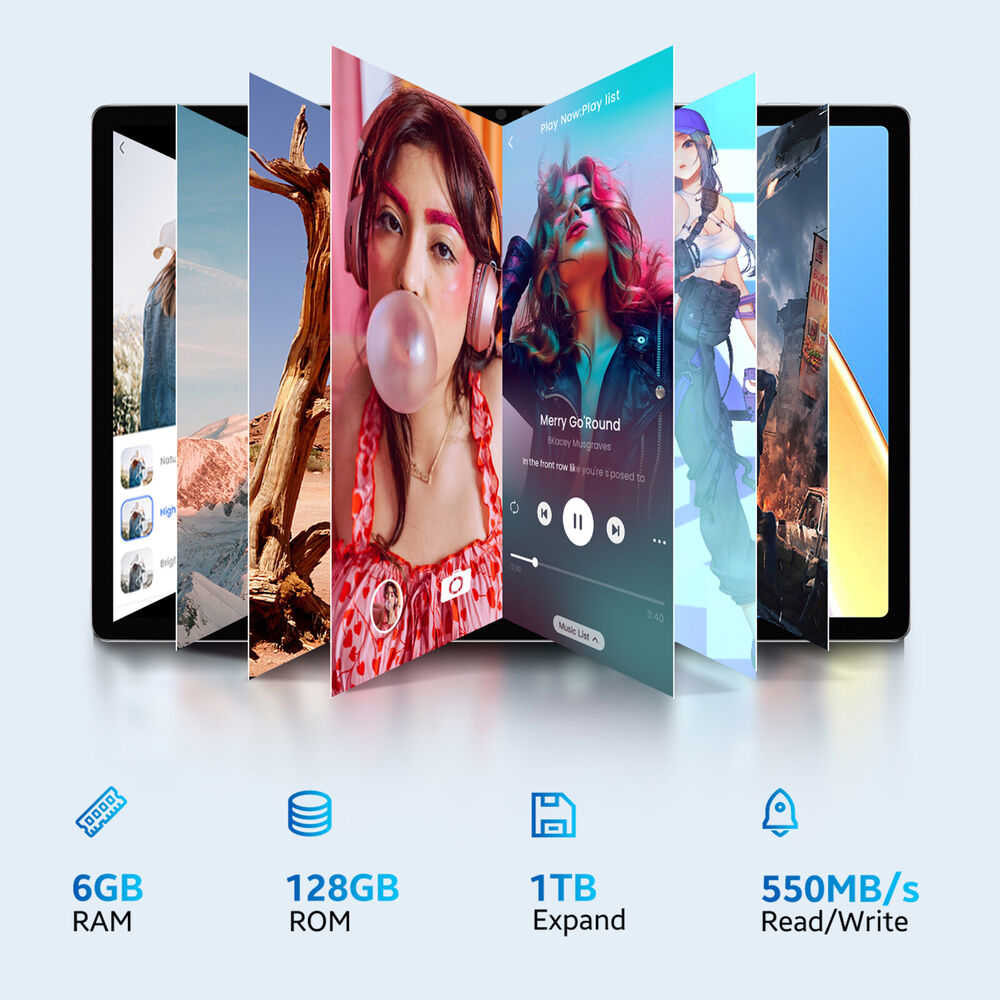 CHUWI 10.1 Inch Android 11 Tablet with Unisoc T618 Octa Core, 6GB RAM, 128GB Storage, 4G LTE Dual SIM