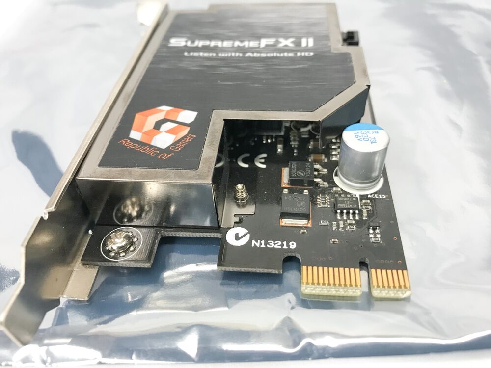 ASUS Supreme-FX II PCIe Sound Card - Enhanced Audio for Gamers
