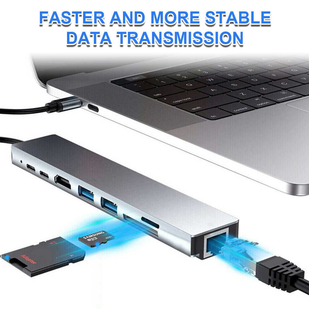 USB-C to Ethernet Multiport Adapter for MacBook Pro/Air and iPad Pro