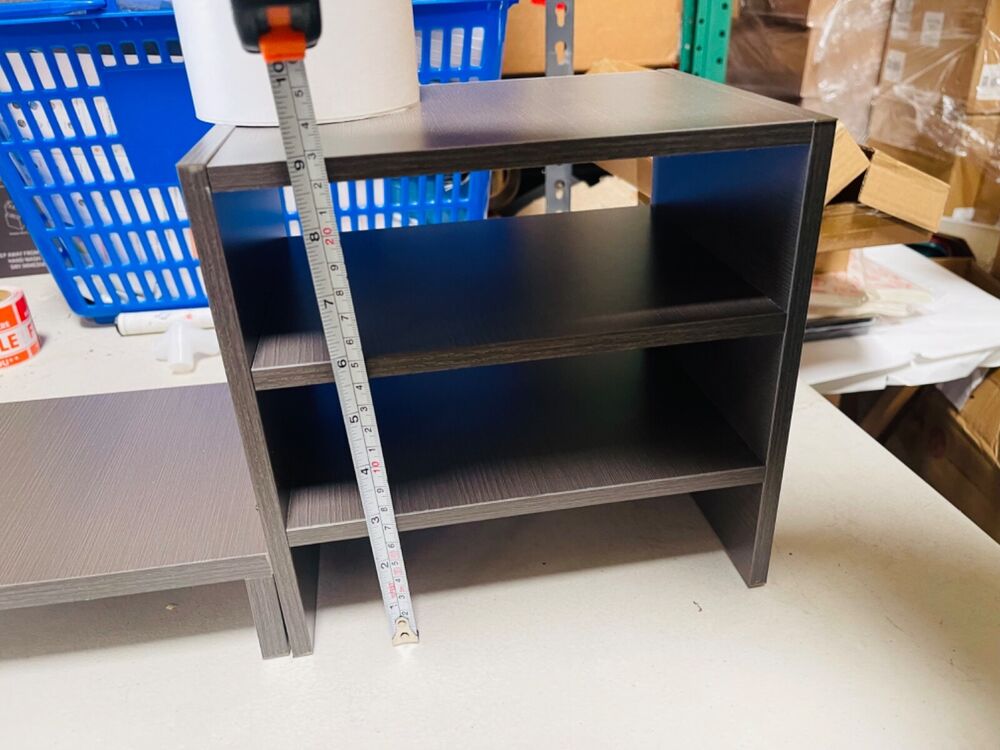 2 Tier Monitor Stand Riser with Cable Management