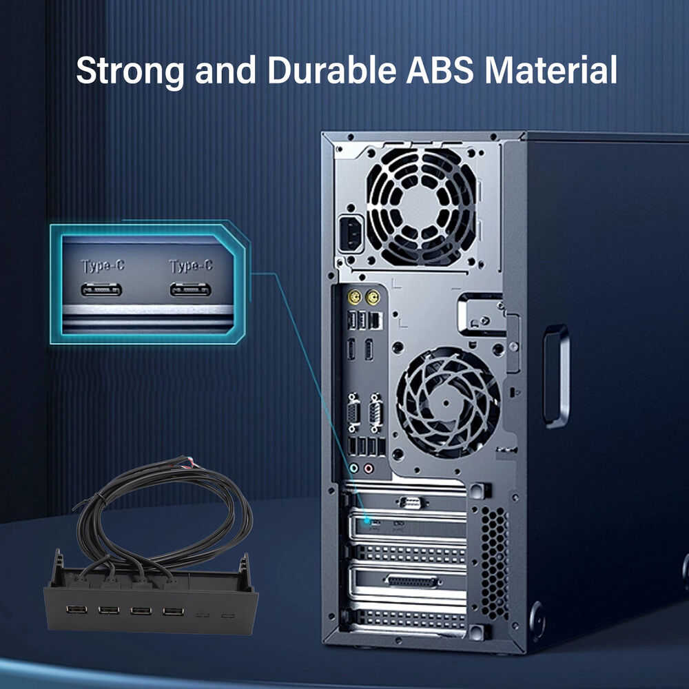 4-Port USB 3.0 Front Panel Hub with Optical Drive