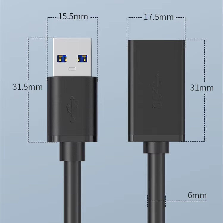 High-Speed USB 3.0 Extension Cable - Type A Male to Female