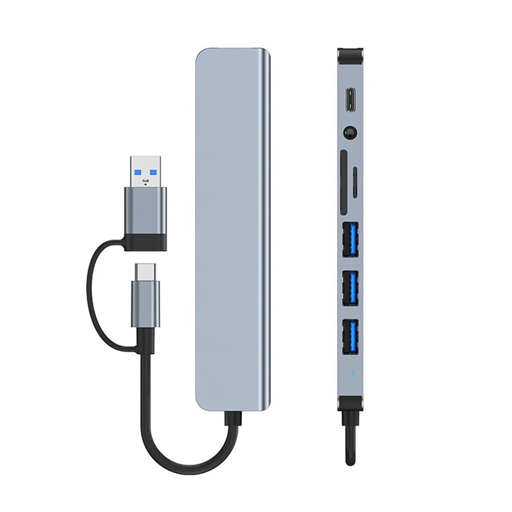 7/8-Port USB C Hub with 5Gbps Speed for Enhanced Connectivity