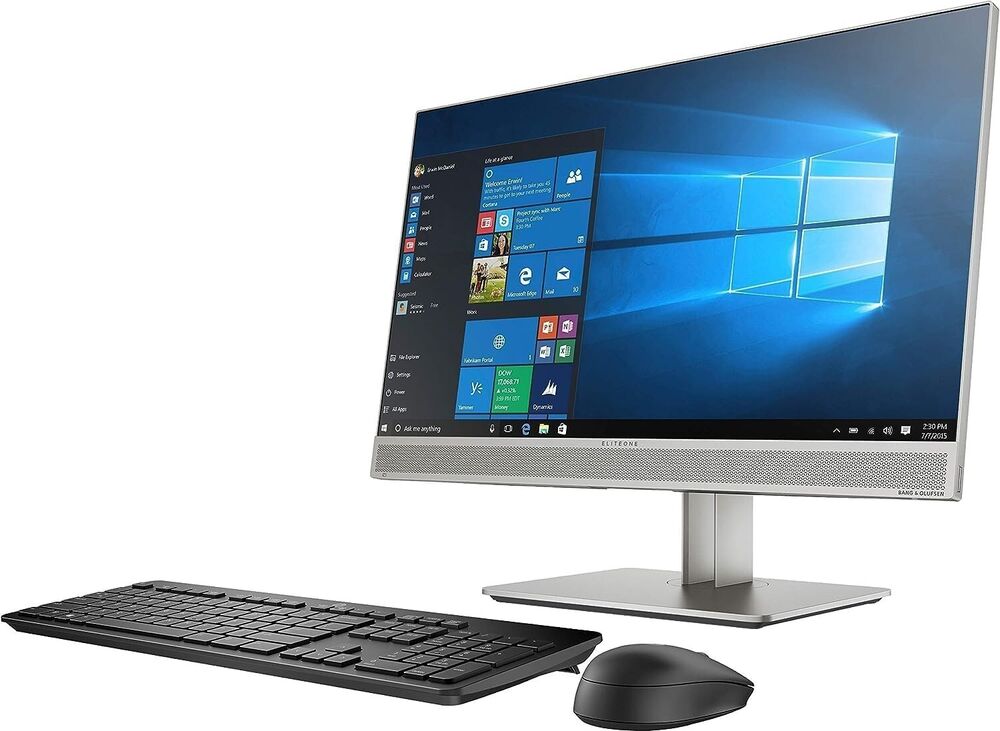 HP 24-inch All-in-One FHD Computer with Intel i5-9500, 16GB RAM, 500GB HD, DVD, Windows 11 Pro