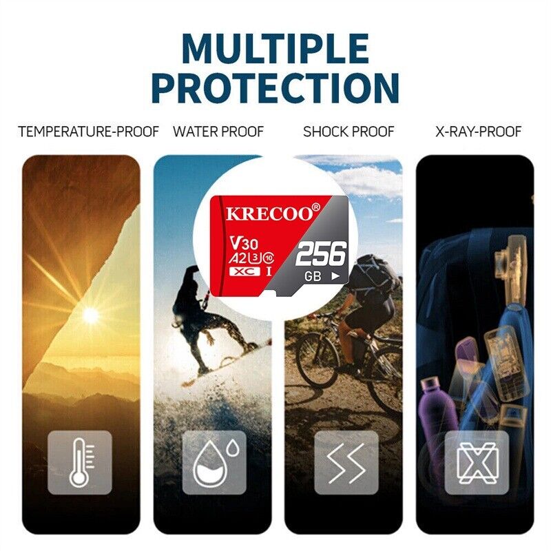 High-Capacity Micro SD Cards with Adapter - 32GB to 1024GB