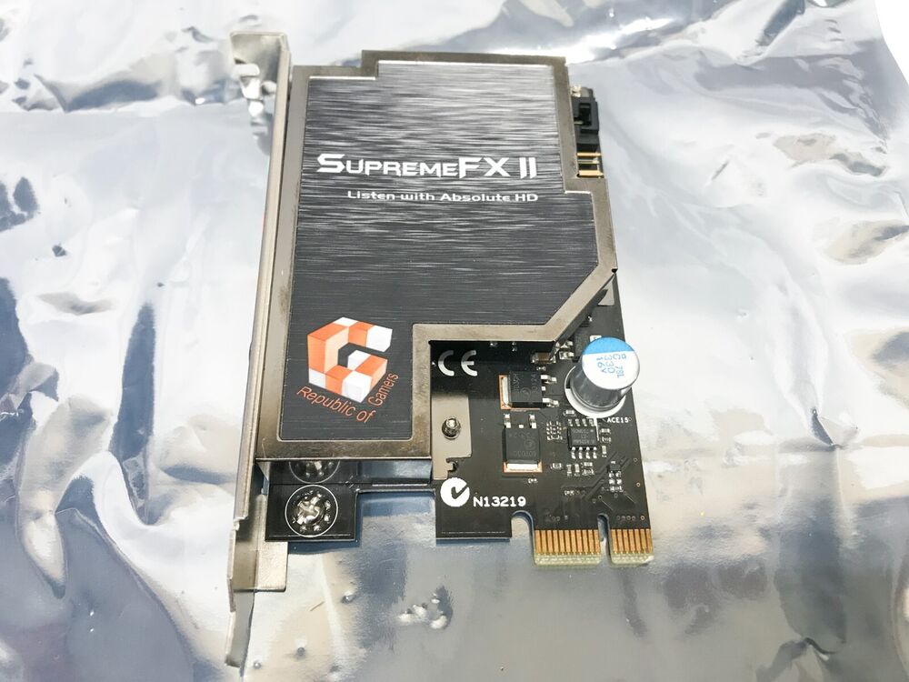 ASUS Supreme-FX II PCIe Sound Card - Enhanced Audio for Gamers