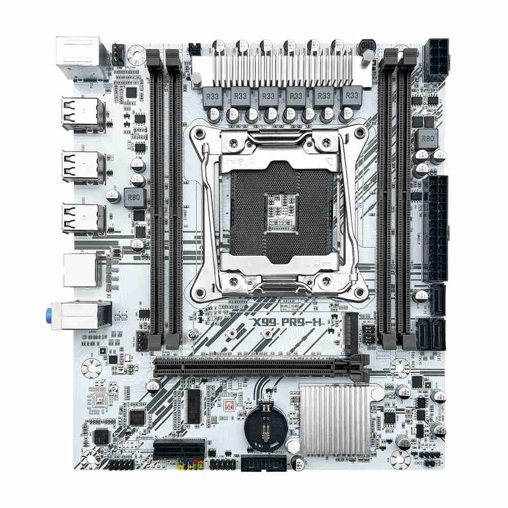 X99 LGA 2011-v3 White Gaming Motherboard