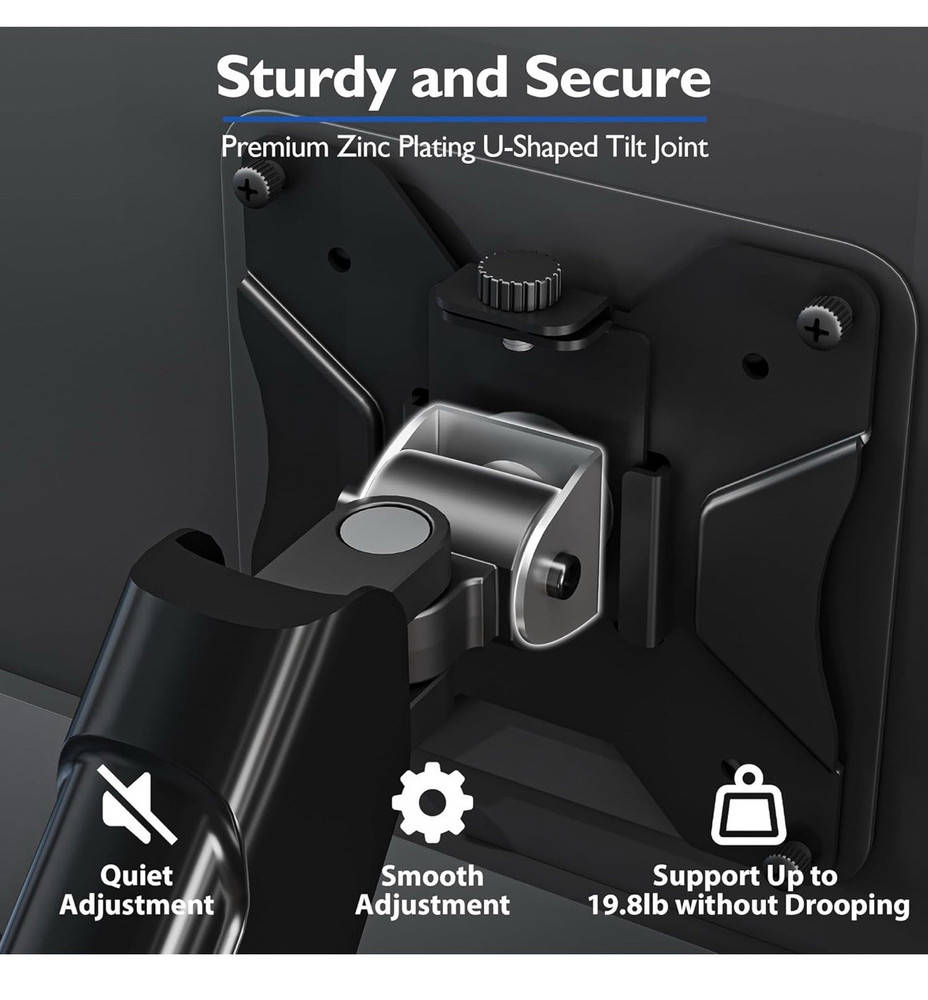 Dual Monitor Desk Mount Stand for 13-32" Screens
