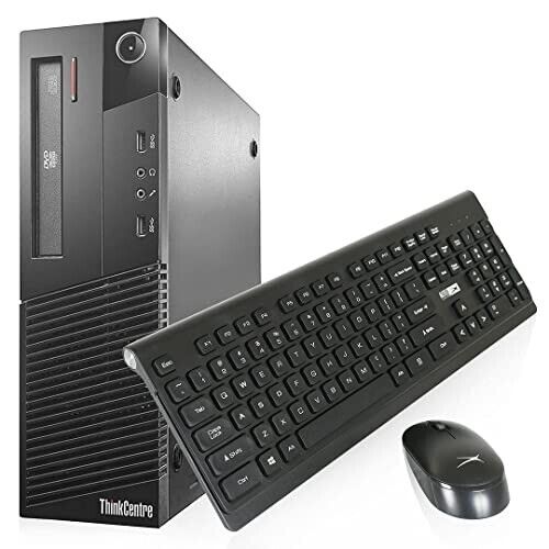 Lenovo M73 SFF Desktop Computer PC - Intel i5, 8GB RAM, 256GB SSD, WiFi, DVD, Windows 10 Pro