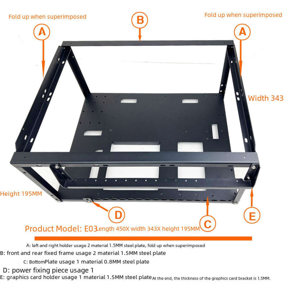 Stylish Steel DIY Gaming Computer Case with Easy Installation