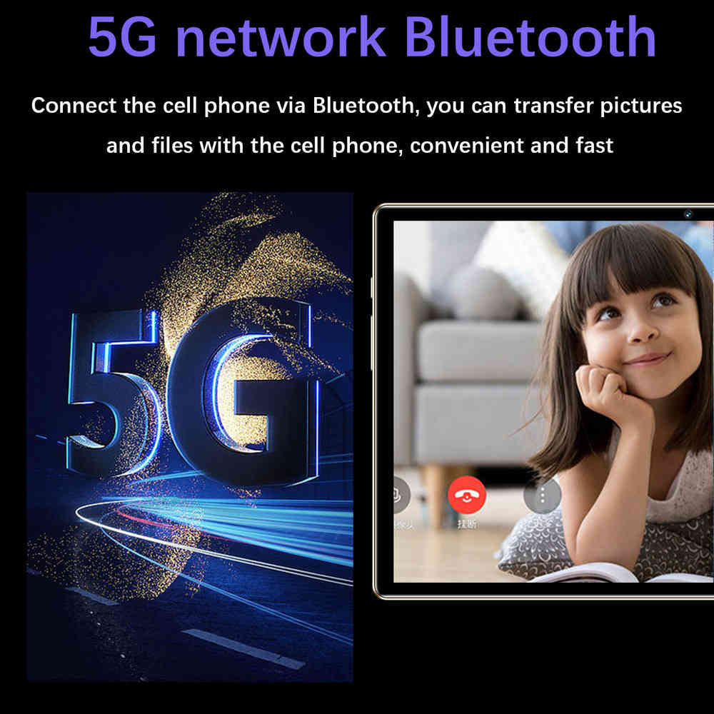 2025 Tablet Android 14" 16GB RAM + 256GB Storage, Dual SIM, 4G LTE, 5G, WiFi, GMS, Netflix Ready