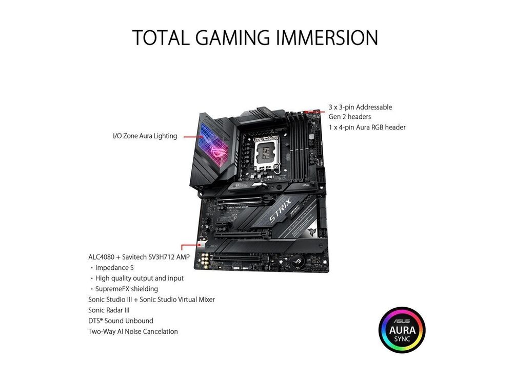 ASUS ROG Strix Z690-E Gaming WiFi Motherboard - Factory Refurbished