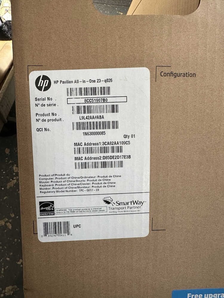 HP Pavilion All-In-One 23 q026 Desktop PC with 1TB HDD, 4GB RAM, DVD Drive, Keyboard & Mouse
