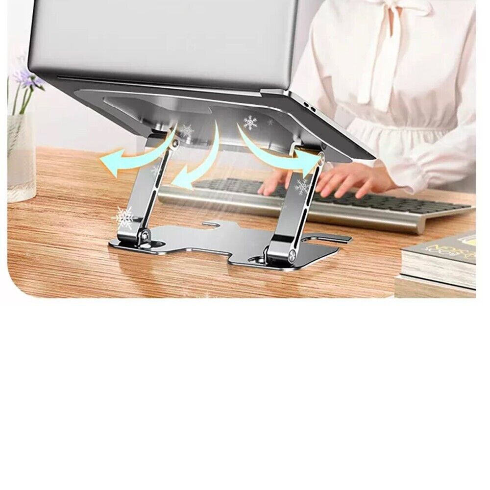 Portable Aluminum Laptop Stand with Adjustable Height